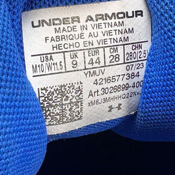 Under Armour Curry HOVR Adult Splash 3 Basketball Shoes size 10 Men